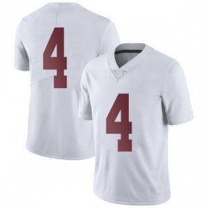 NCAA Youth Alabama Crimson Tide #4 Christopher Allen Stitched College Nike Authentic No Name White Football Jersey BV17X01HD